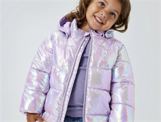 Name It orchid bloom shiny puffer winter jacket